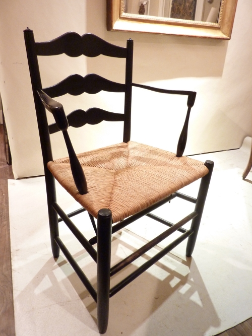 Ebonized Armchair