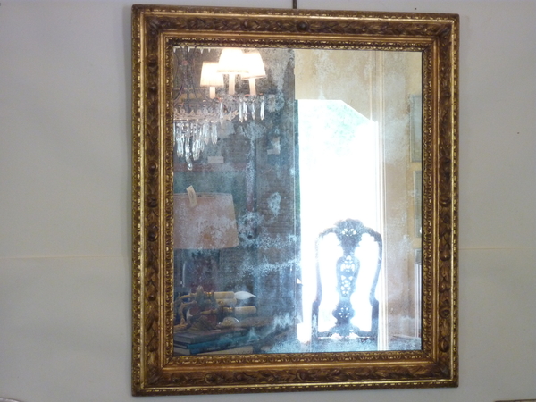 Italian Carved Fruit Mirror