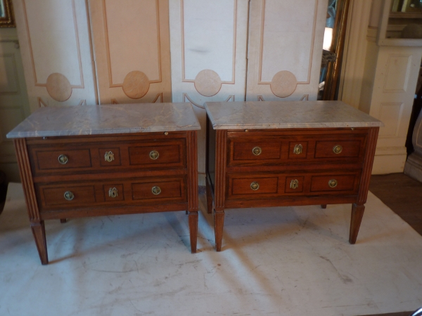 Pair Louis XVI Commodes