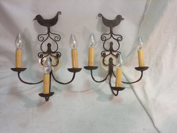 Primitive Iron Sconces
