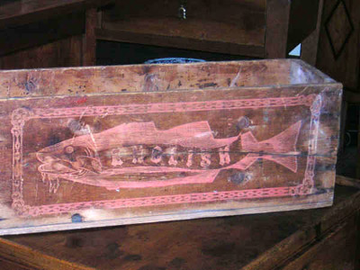 antique New England fish crate