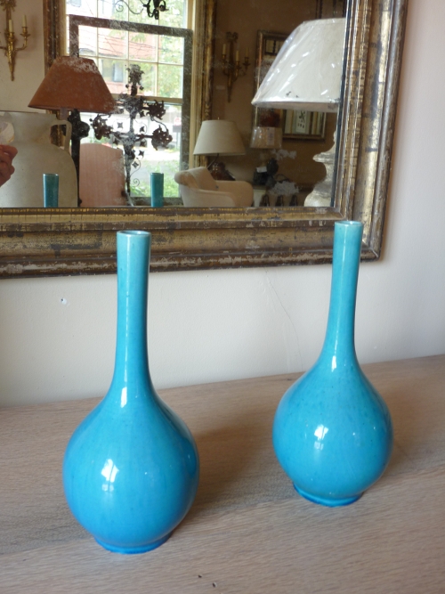 Pair Japanese Ceramic Vases