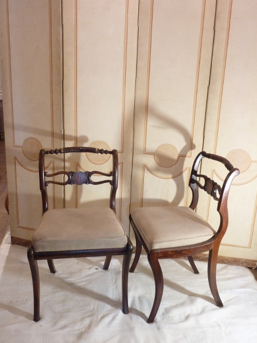 Pair Regency Sidechairs