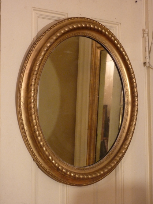 Oval Giltwood Mirror