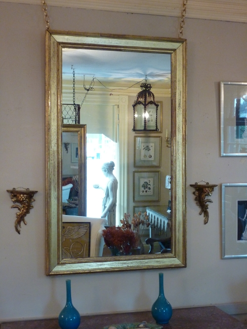 Flat Profile Giltwood Mirror