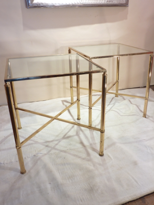 Pair Bagues Style End Tables
