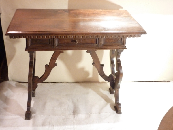 Italian Walnut Console Desk