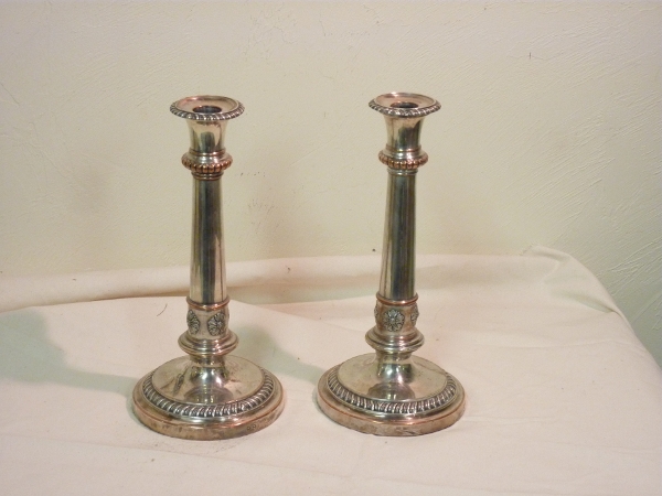 Pair Sheffield Candlesticks
