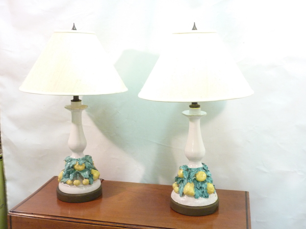 Italian Majolica Lamps