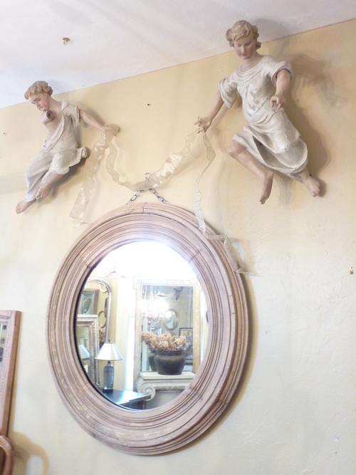 19th Century Large Pair Angels