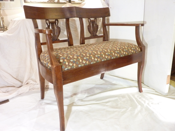 French Walnut Settee