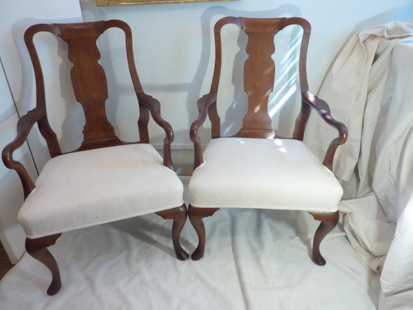 Pair English Armchairs
