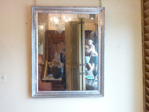 Large Squarish Silverleaf Mirror