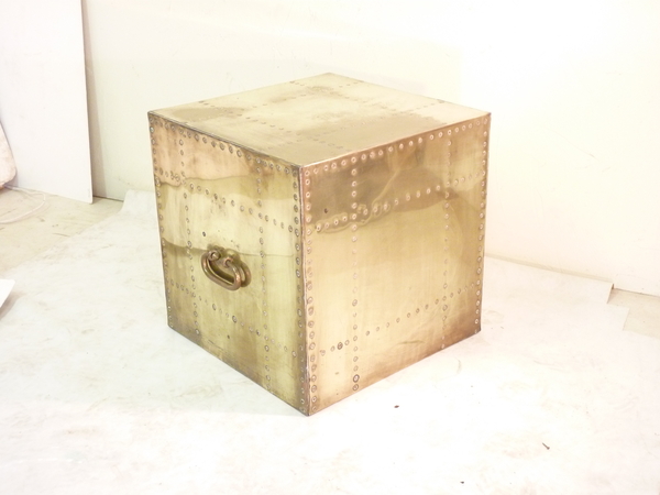 Brass Cube Table