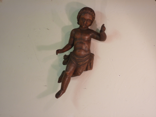 19th Century Carved Putto