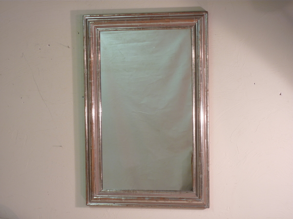Silver Mirror with Sienna