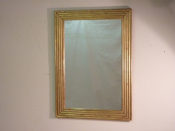 Louis XVI Reeded Giltwood Mirror