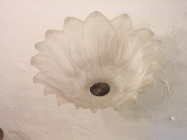 Lalique Style Flush Ceiling Fixture
