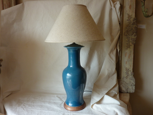Japanese Baluster Ceramic Lamp