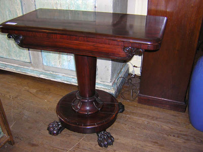 19th century English rosewood game table