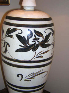 20th century Japanese ceramic lamp