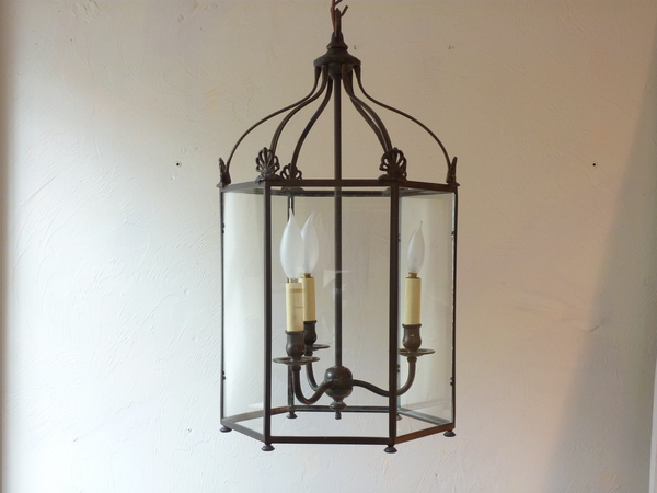Hexagonal Bronze Lantern