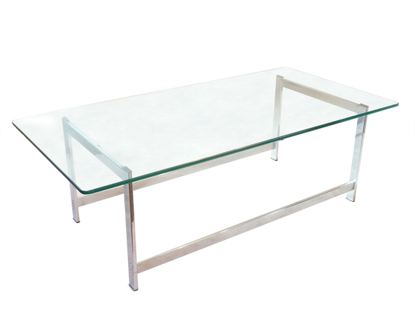 Chrome and Glass Coffee Table