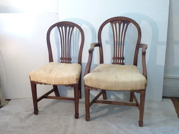 Six English Dining Chairs