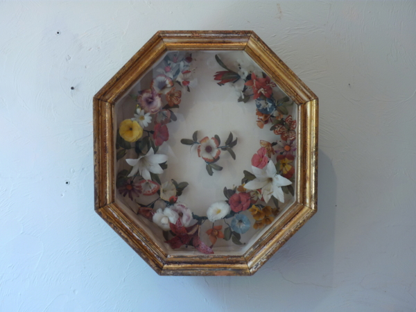 19th Century Shadowbox Feather Display