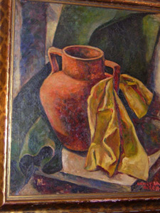 20th century oil on canvas by Nancy Lang