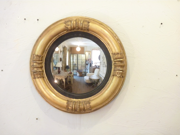 19th Century Bulls Eye Mirror