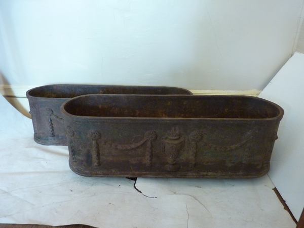 Pair of Classical Oval Planters