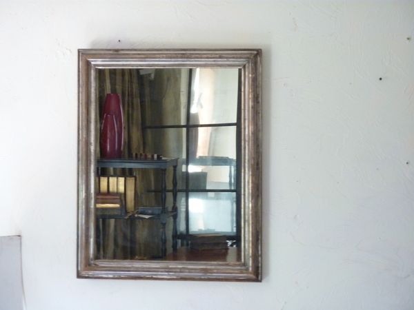 Pewter Tone Silverleaf Mirror