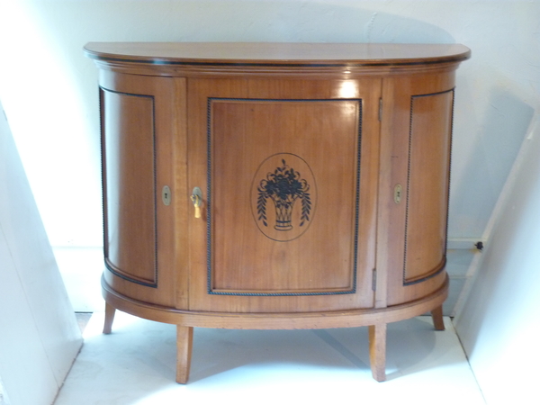 Biedermeier Style Demi Lune Buffet