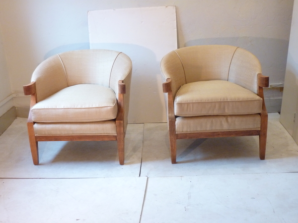 Pair Baker Palladio Club Chairs