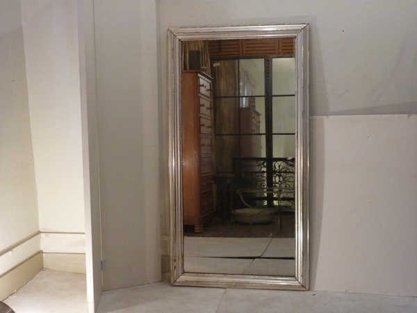 19th Century Silverleaf Full Length Mirror