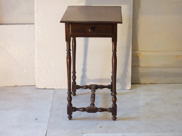 19th Century French Walnut End Table