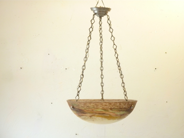 Mueller Freres Art Nouveau Bowl Light