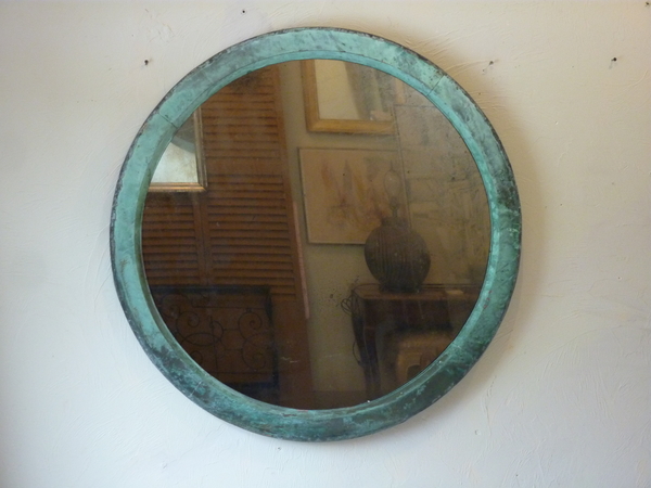 Verdigris Copper Mirror
