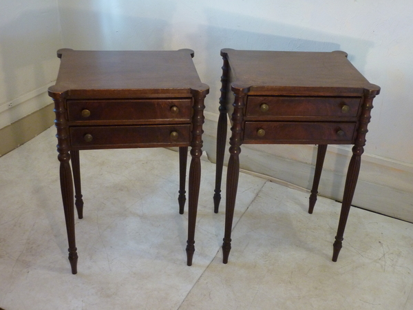 Pair Sheraton Style Nightstands