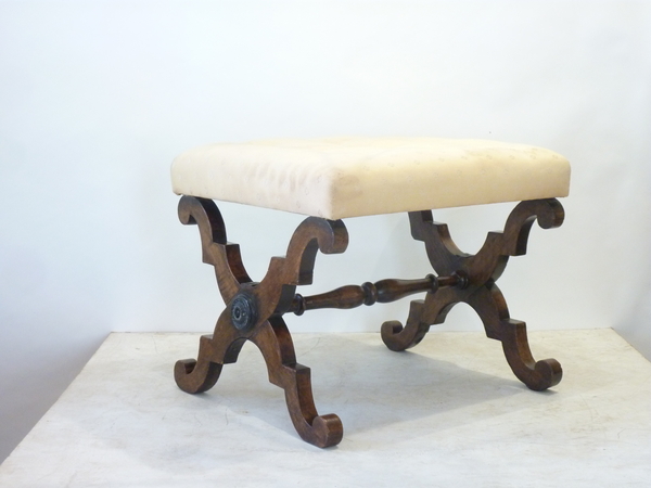 19th Century X Form Stool