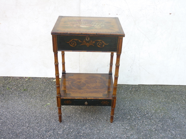 Early 19th Century English Faux Bamboo Table