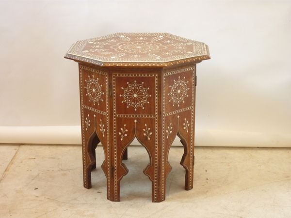 Antique Moroccan Inlay Table