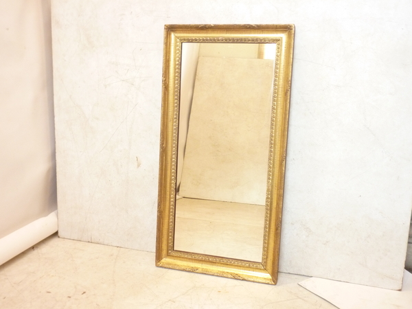 19th Century Giltwood Narrow Mirror