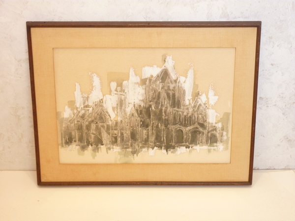 Stoltenberg Gouache of Copley Square