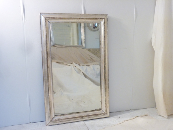 19th Century Silver Leafed Mirror