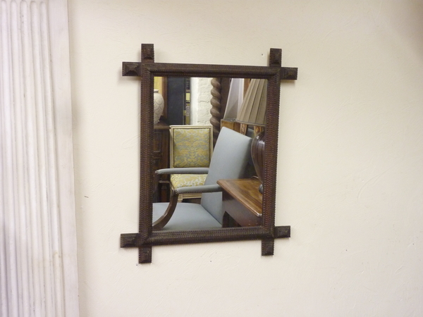 A Tramp Art Mirror
