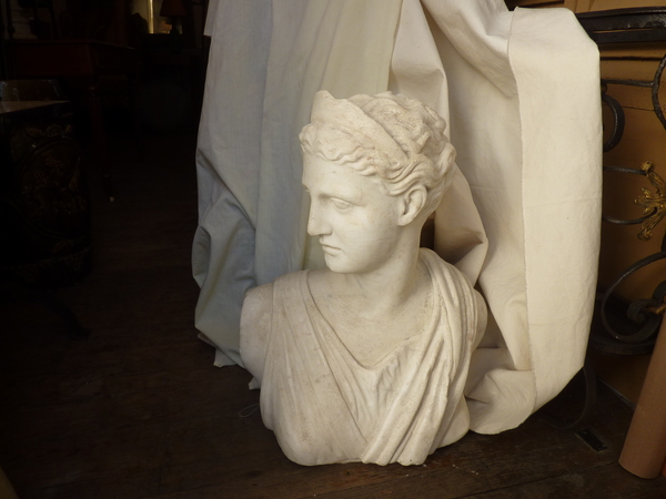Classical Marble Bust of Diana