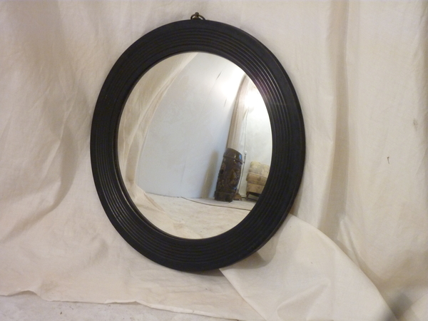 Ebonized Convex Mirror