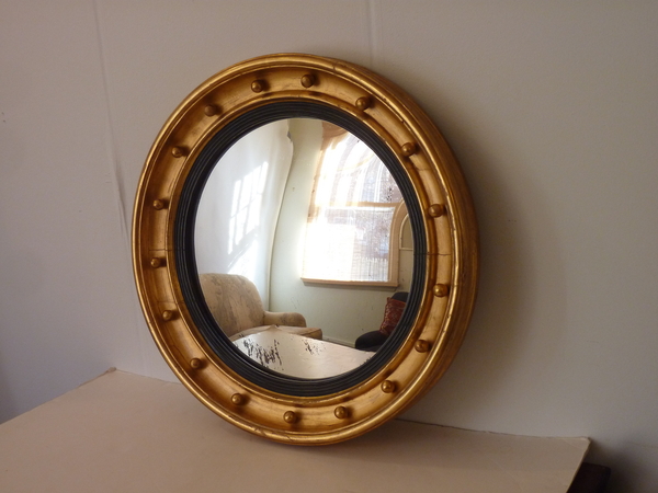 19th Century English Convex Mirror